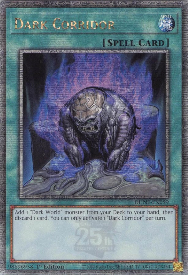 Dark Corridor [DUNE-EN059] Quarter Century Secret Rare Yu-Gi-Oh!