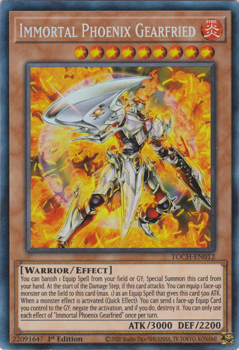 Immortal Phoenix Gearfried [TOCH-EN012] Collector's Rare Yu-Gi-Oh!