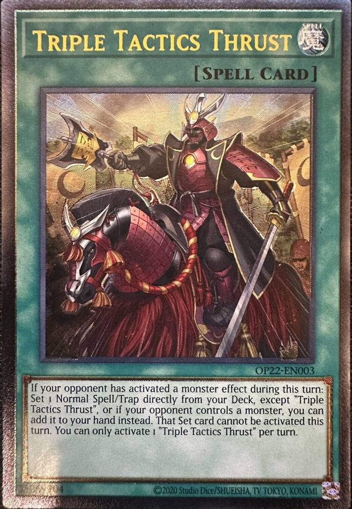 Triple Tactics Thrust [OP22-EN003] Ultimate Rare Yu-Gi-Oh!