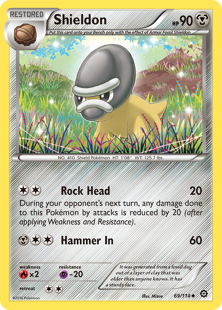 Shieldon (69/114) [XY: Steam Siege] Pokémon