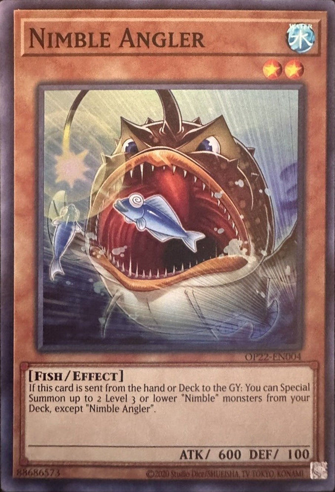 Nimble Angler [OP22-EN004] Super Rare Yu-Gi-Oh!