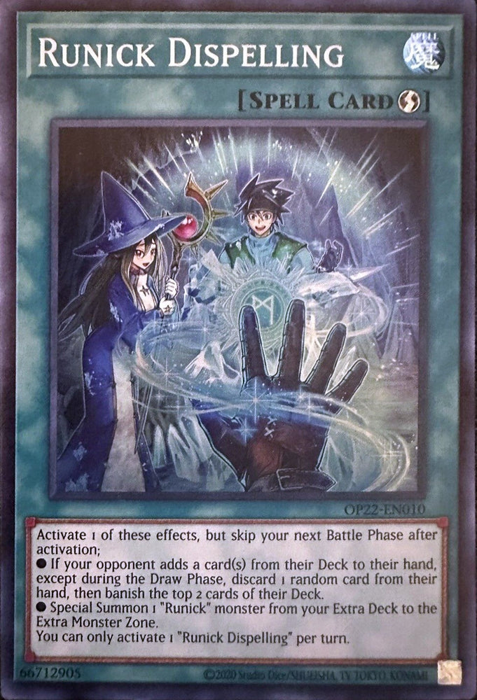 Runick Dispelling [OP22-EN010] Super Rare Yu-Gi-Oh!