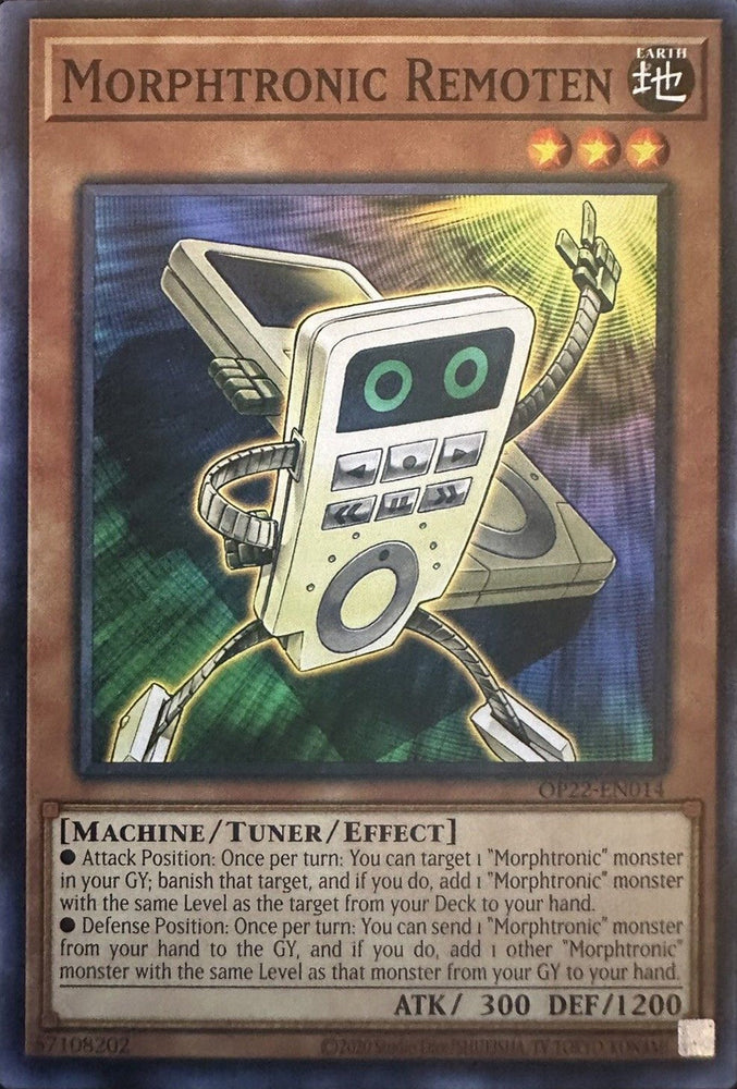 Morphtronic Remoten [OP22-EN014] Common Yu-Gi-Oh!