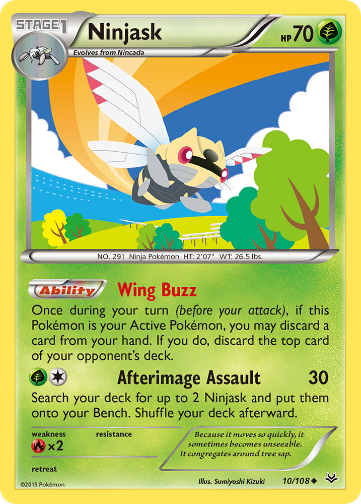 Ninjask (10/108) [XY: Roaring Skies] Pokémon