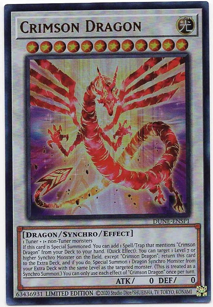 Crimson Dragon [DUNE-ENSP1] Ultra Rare Yu-Gi-Oh!