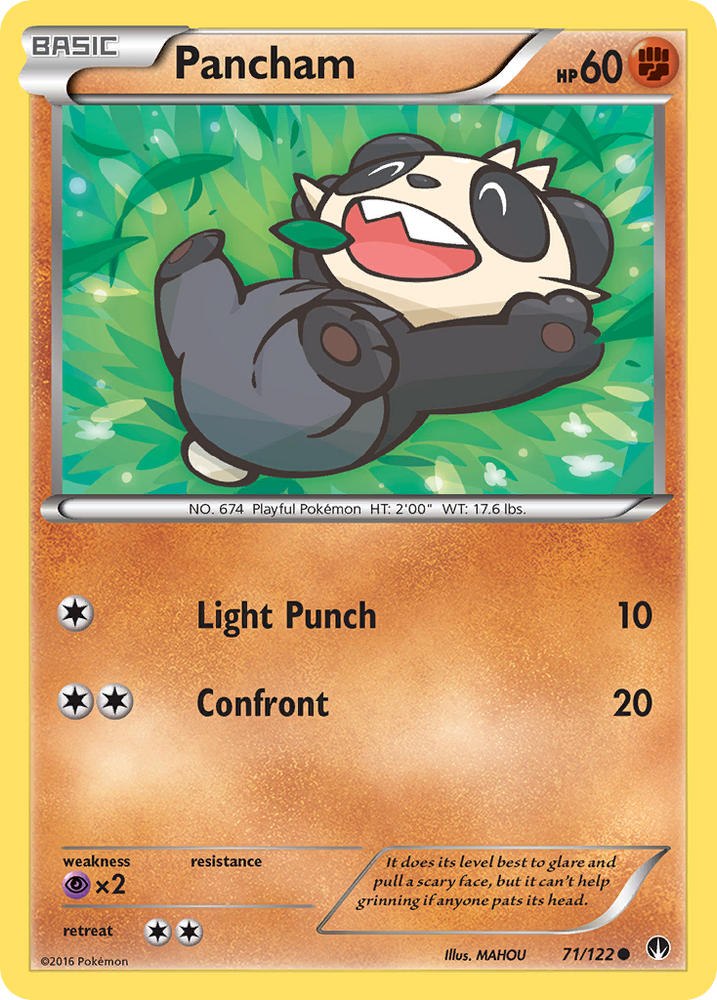 Pancham (71/122) [XY: BREAKpoint] Pokémon