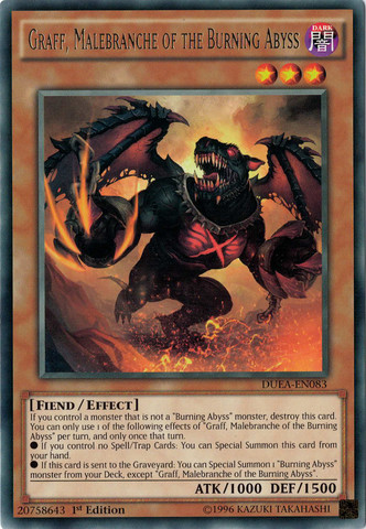 Graff, Malebranche of the Burning Abyss [DUEA-EN083] Rare Yu-Gi-Oh!