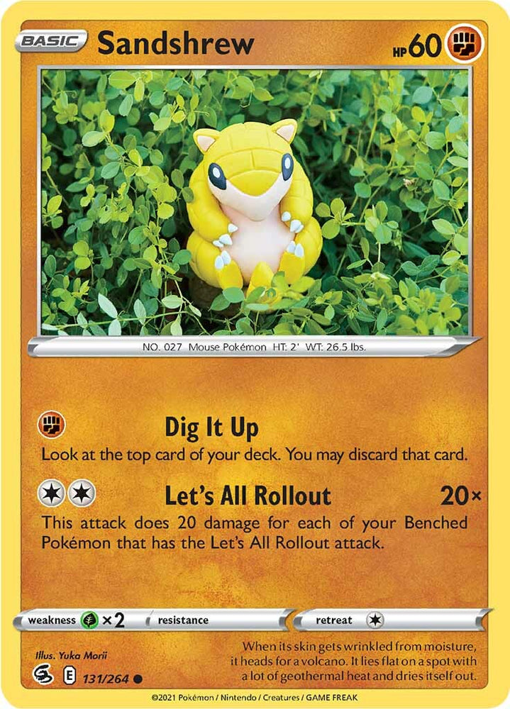 Sandshrew (131/264) [Sword & Shield: Fusion Strike] Pokémon