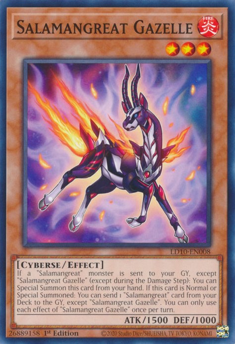 Salamangreat Gazelle [LD10-EN008] Common Yu-Gi-Oh!