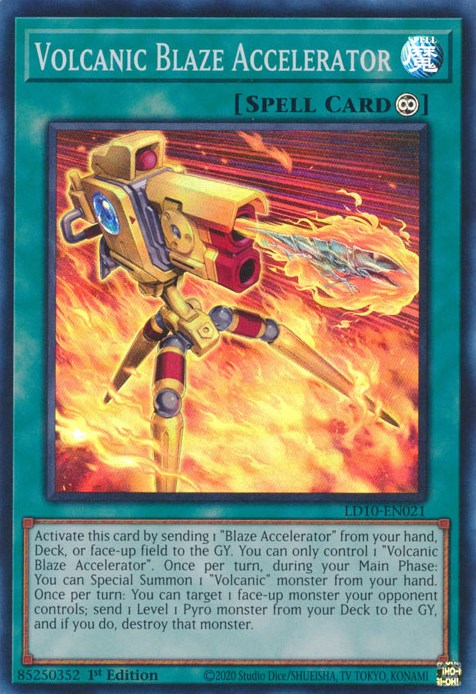 Volcanic Blaze Accelerator [LD10-EN021] Super Rare Yu-Gi-Oh!