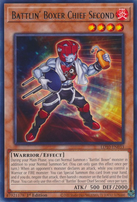 Battlin' Boxer Chief Second [LD10-EN033] Rare Yu-Gi-Oh!