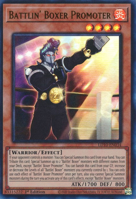 Battlin' Boxer Promoter [LD10-EN034] Ultra Rare Yu-Gi-Oh!