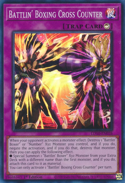 Battlin' Boxing Cross Counter [LD10-EN038] Super Rare Yu-Gi-Oh!