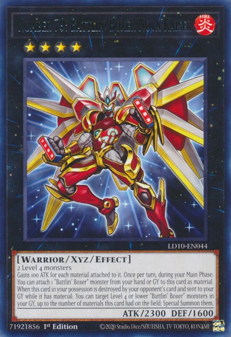 Number 79: Battlin' Boxer Nova Kaiser [LD10-EN044] Rare Yu-Gi-Oh!