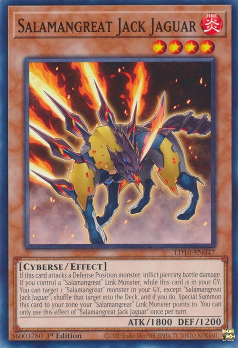 Salamangreat Jack Jaguar [LD10-EN047] Common Yu-Gi-Oh!