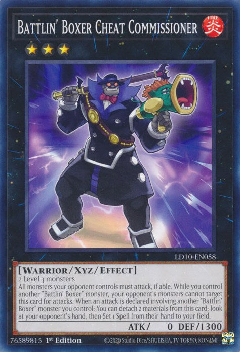Battlin' Boxer Cheat Commissioner [LD10-EN058] Common Yu-Gi-Oh!