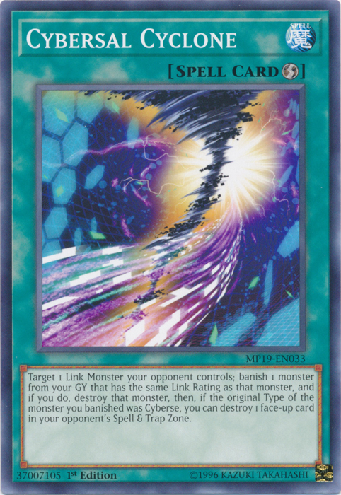 Cybersal Cyclone [MP19-EN033] Common Yu-Gi-Oh!
