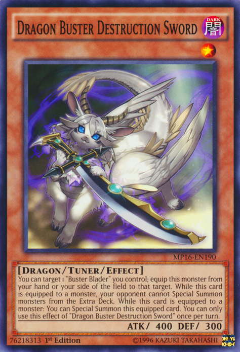 Dragon Buster Destruction Sword [MP16-EN190] Common Yu-Gi-Oh!