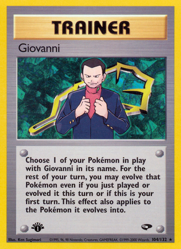 Giovanni (104/132) [Gym Challenge 1st Edition] Pokémon