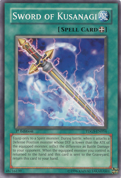 Sword of Kusanagi [TDGS-EN054] Common Yu-Gi-Oh!