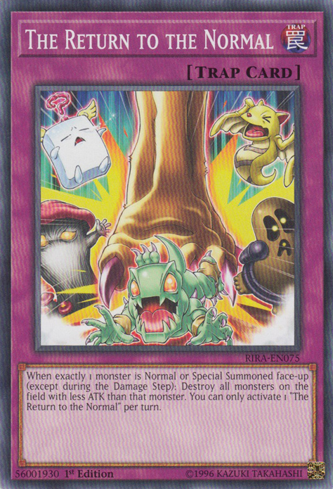 The Return to the Normal [RIRA-EN075] Common Yu-Gi-Oh!