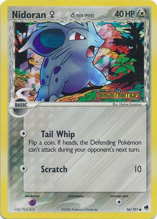Nidoran (56/101) (Female) (Delta Species) (Stamped) [EX: Dragon Frontiers] Pokémon