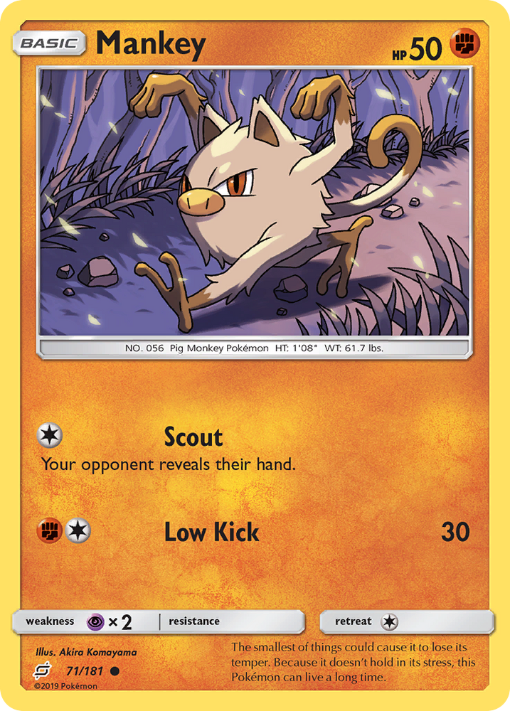 Mankey (71/181) [Sun & Moon: Team Up] Pokémon