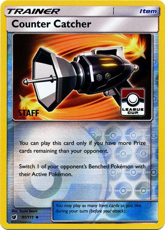 Counter Catcher (91/111) (League Promo Staff) [Sun & Moon: Crimson Invasion] Pokémon