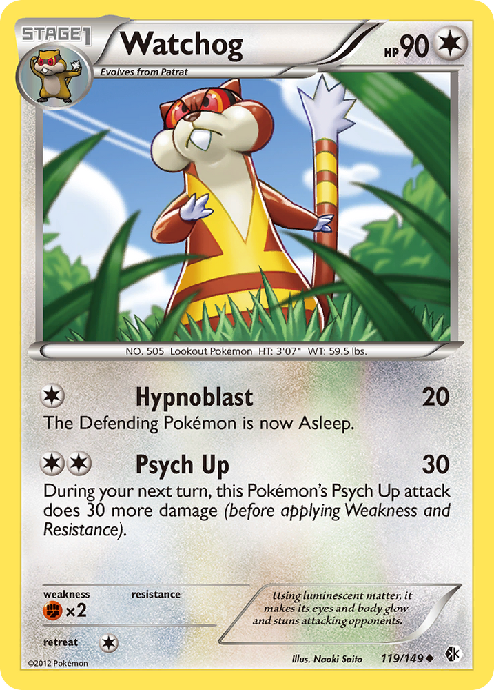 Watchog (119/149) [Black & White: Boundaries Crossed] Pokémon