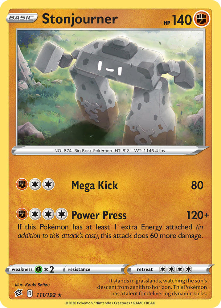 Stonjourner (111/192) (Theme Deck Exclusive) [Sword & Shield: Rebel Clash] Pokémon