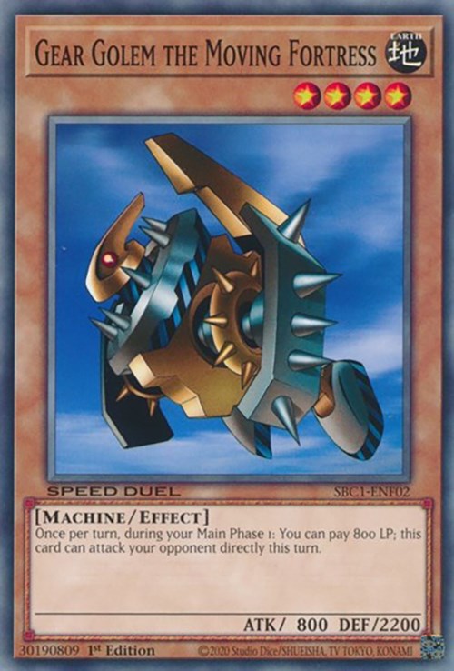 Gear Golem the Moving Fortress [SBC1-ENF02] Common Yu-Gi-Oh!