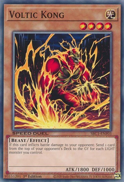 Voltic Kong [SBC1-ENF03] Common Yu-Gi-Oh!