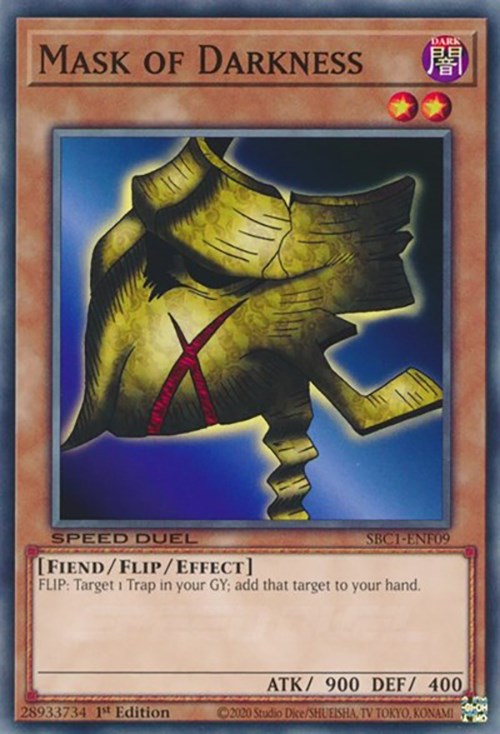 Mask of Darkness [SBC1-ENF09] Common Yu-Gi-Oh!