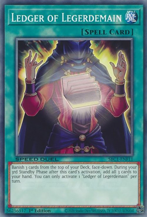 Ledger of Legerdemain [SBC1-ENF11] Common Yu-Gi-Oh!
