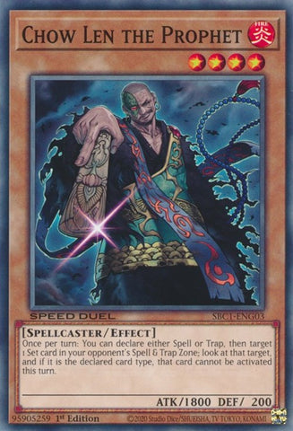 Chow Len the Prophet [SBC1-ENG03] Common Yu-Gi-Oh!