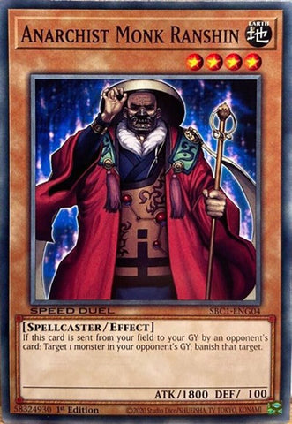 Anarchist Monk Ranshin [SBC1-ENG04] Common Yu-Gi-Oh!