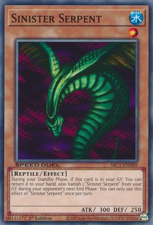 Sinister Serpent [SBC1-ENH09] Common Yu-Gi-Oh!