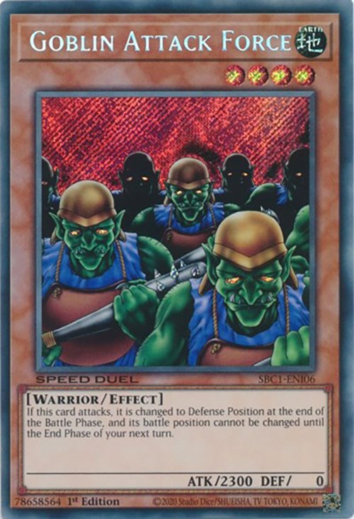 Goblin Attack Force [SBC1-ENI06] Secret Rare Yu-Gi-Oh!