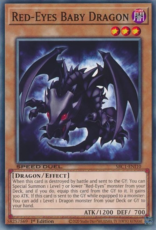 Red-Eyes Baby Dragon [SBC1-ENI10] Common Yu-Gi-Oh!