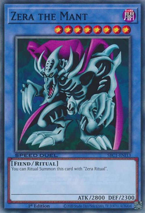Zera the Mant [SBC1-ENI13] Common Yu-Gi-Oh!