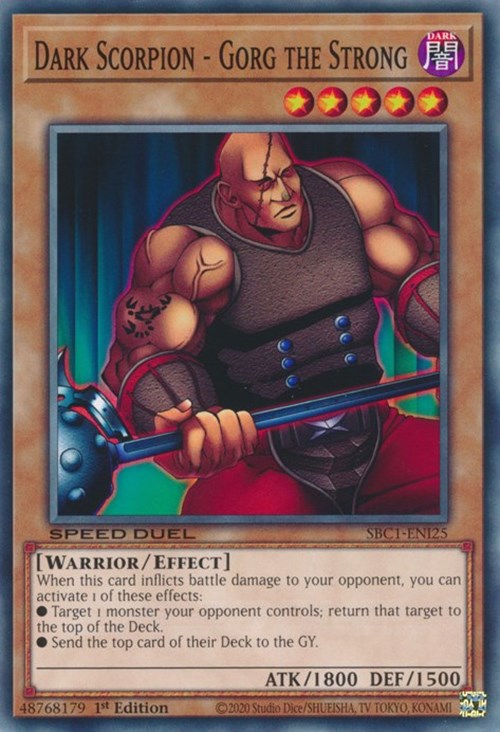 Dark Scorpion - Gorg the Strong [SBC1-ENI25] Common Yu-Gi-Oh!