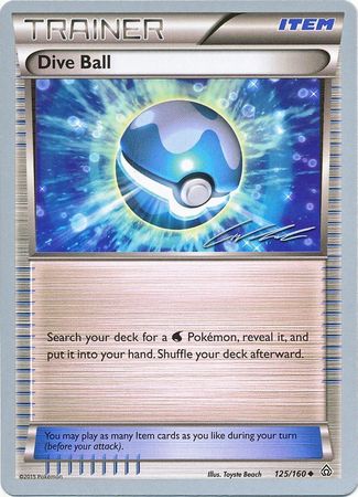 Dive Ball (125/160) (Ninja Blitz - Cody Walinski) [World Championships 2016] Pokémon