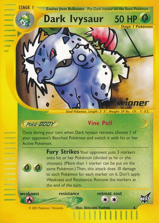 Dark Ivysaur (6) (Winner) [Best of Promos] Pokémon