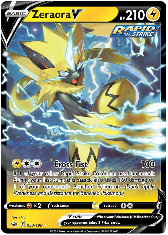Zeraora V (053/198) [Sword & Shield: Chilling Reign] Pokémon