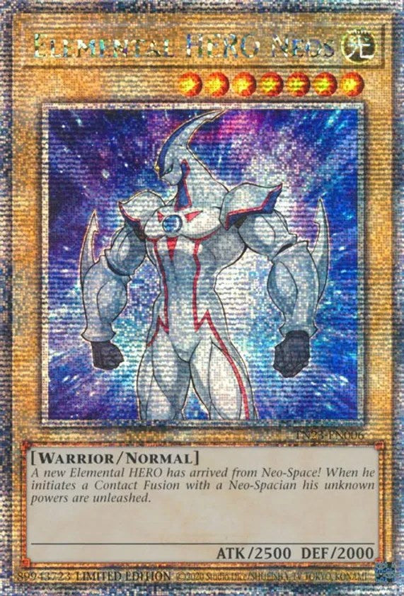 Elemental HERO Neos [TN23-EN006] Quarter Century Secret Rare Yu-Gi-Oh!