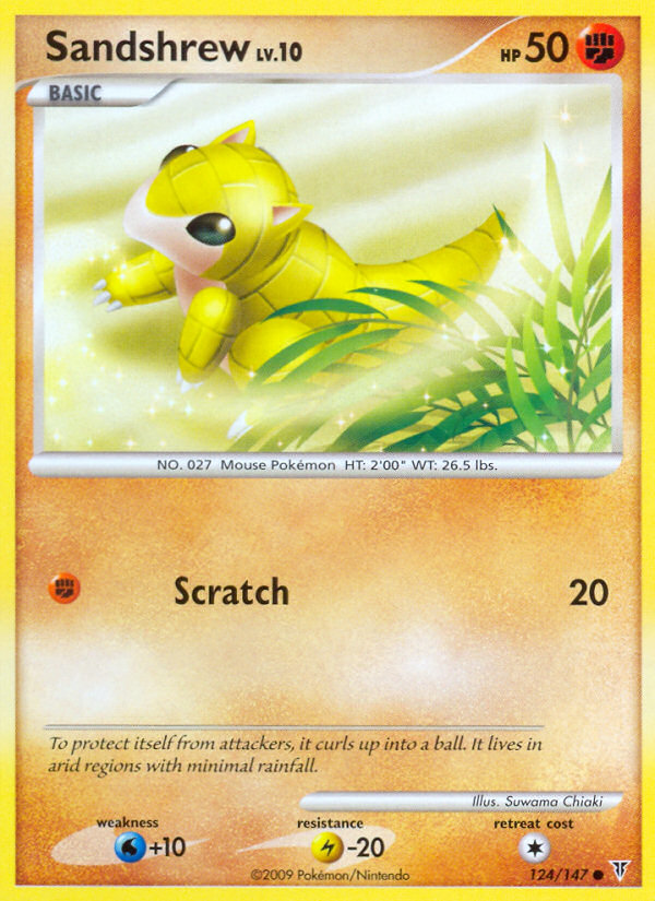 Sandshrew (124/147) [Platinum: Supreme Victors] Pokémon
