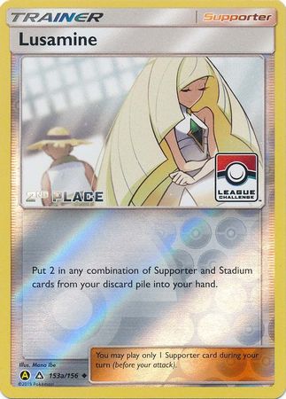 Lusamine (153a/156) (League Challenge Alt Art 2nd Place) [Sun & Moon: Ultra Prism] Pokémon
