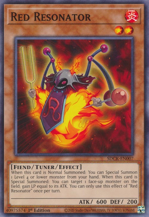 Red Resonator [SDCK-EN007] Common Yu-Gi-Oh!