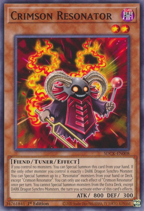 Crimson Resonator [SDCK-EN008] Common Yu-Gi-Oh!