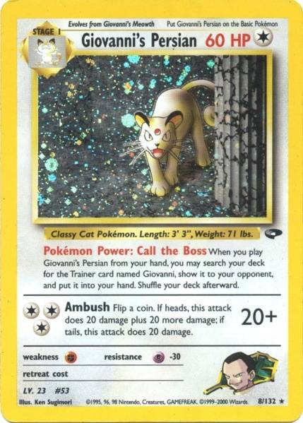Giovanni's Persian (8/132) [Gym Challenge Unlimited] Pokémon
